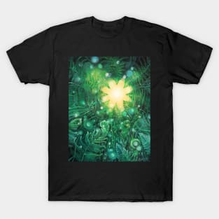 Soul of the Stone: Uvarovite. Fern Flower T-Shirt